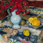 "Czerwone goździki (Martwa natura z niebieskim wazonem)"
Józef Pankiewicz (1866-1940)