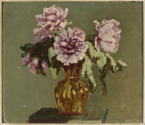 "Peonje i zółty wazonik" Jan Bohuszewicz (1878-1935)