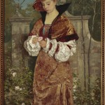 "Portret damy w ogrodzie"
Stefan Bakałowicz (1857-1947)